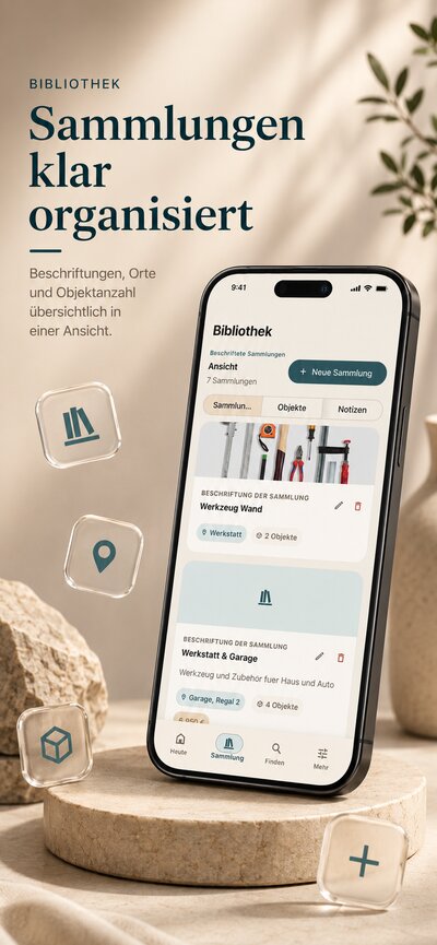 Sammlungen klar organisiert