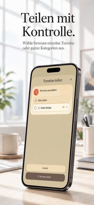 Teilen mit Kontrolle